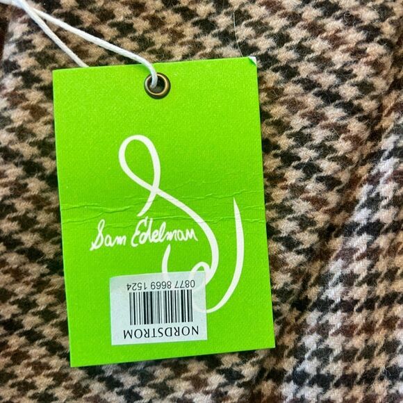 Sam Edelman Brown Houndstooth NWT sleeveless dress. Size 0. NWT. - Picture 3 of 13